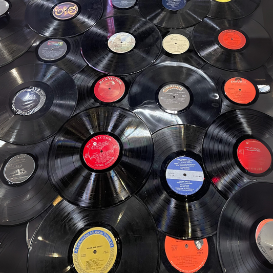 Creative Picture Frames Factory Records 12 Inch Vintage Vinyl Record for Display Wall Decorations Décor Theme Party Music Favor Placemats Art Projects