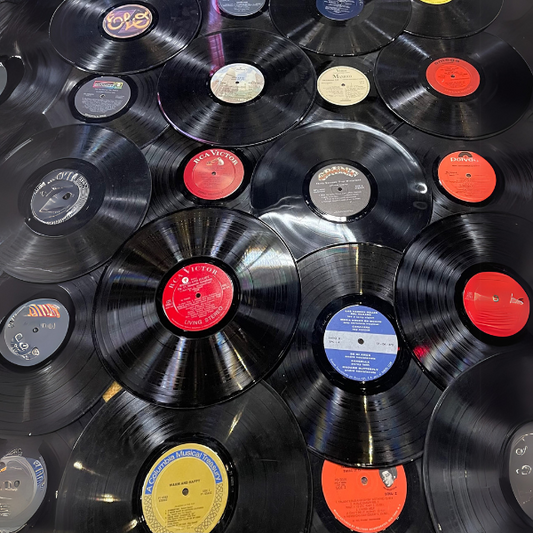 Creative Picture Frames Factory Records 12 Inch Vintage Vinyl Record for Display Wall Decorations Décor Theme Party Music Favor Placemats Art Projects