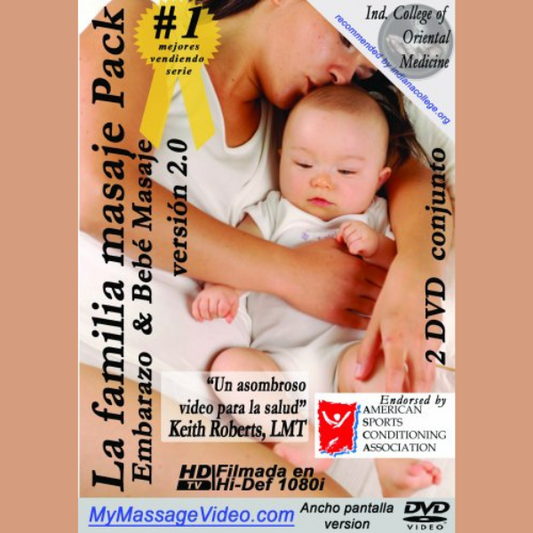 La familia Masaje Pack:  Embarazo & Baby Masaje 2 DVD conjunto version 2.0