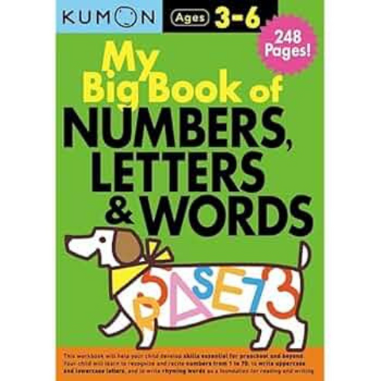 My Big Book of Numbers, Letters, and Words (Kumon Workbooks)