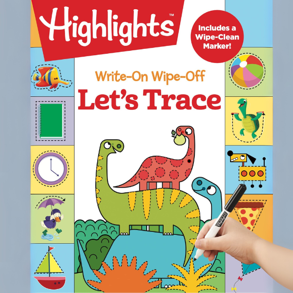 Write-On Wipe-Off Let's Trace: Dry Erase Letter Tracing Workbook