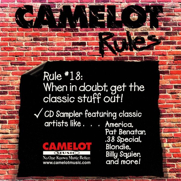 CAMELOT MUSIC-America,Pat Benatar,.38 Special,Blondie,Billy Squier...