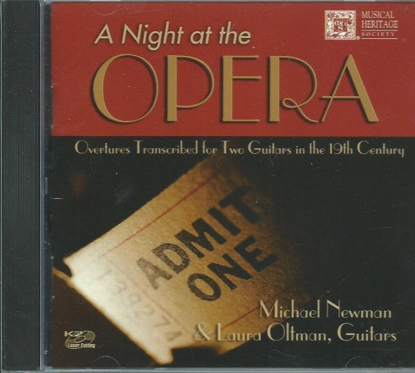 A Night At the Opera: Overtures Transcribed for Two Guitars in the 19t
