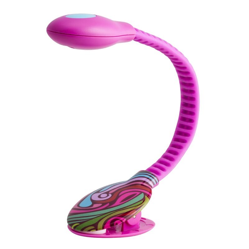 WITHit French Bull USB Rechargeable Clip On Book Light â Pink â LED Reading Light with Clip for Books, eBooks, Reduced Glare, Portable, Lightweight - Integrated USB Plug, Rechargeable Battery Included